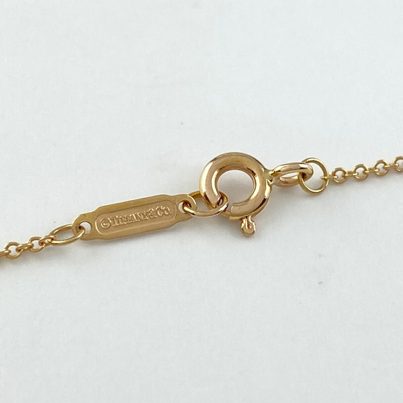 Tiffany Heart Lock Pendant Necklace Pink Gold - Picture 4 of 6